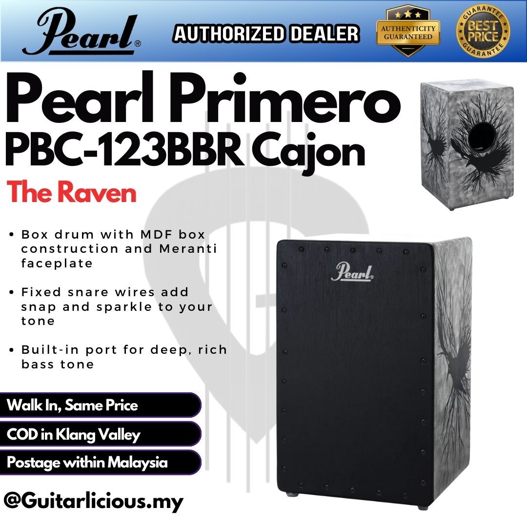 Pearl PBC123BBR Primero Cajon - The Raven, A