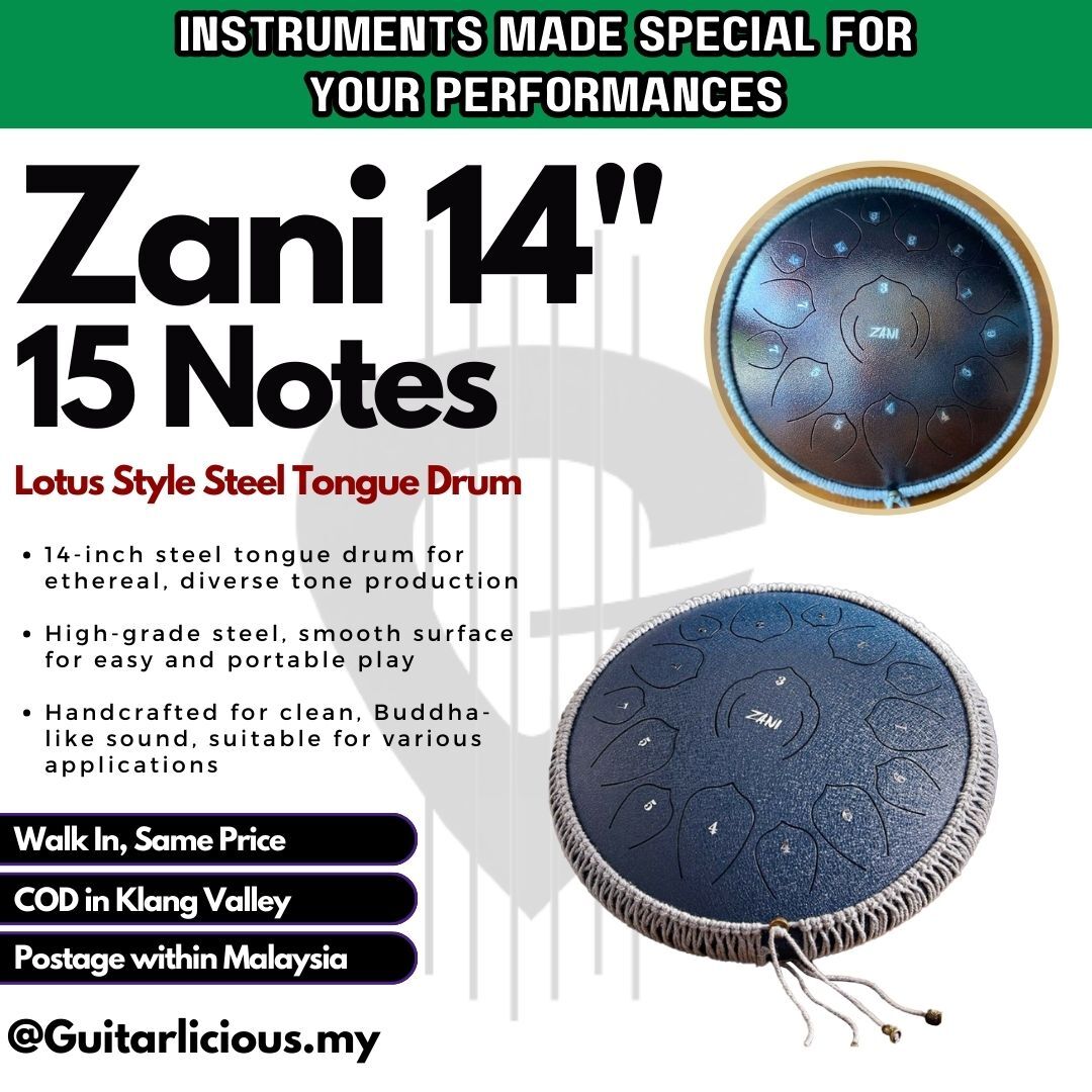 Zani 14 _ 15 notes Lutus Style Steel Tongue Drum (2)