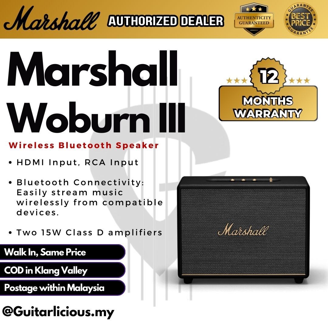 Marshall Stanmore (II) 2 Wireless Bluetooth Speaker ( Stanmore -II / Stanmore  2 ) – GUITARLICIOUS.MY