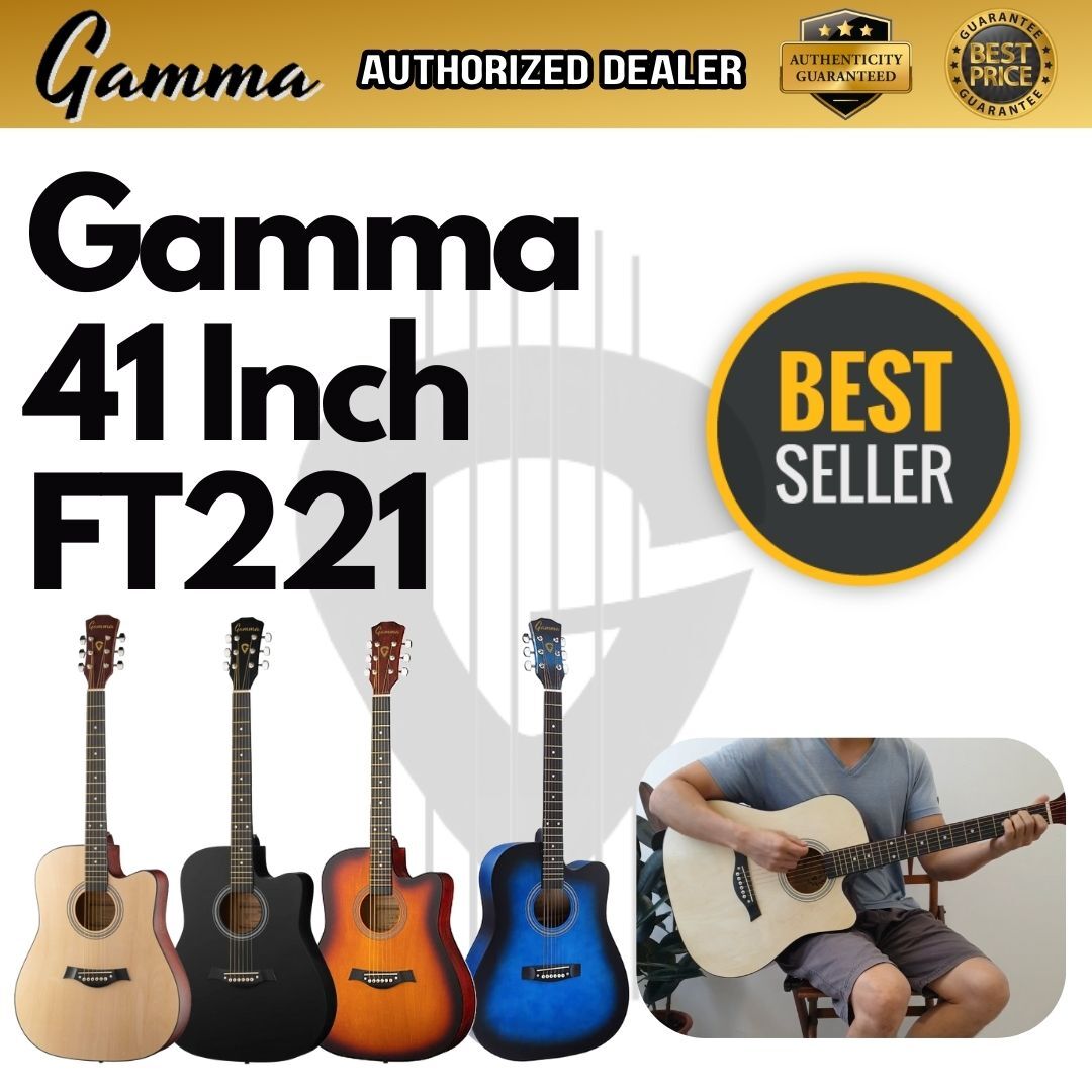 GAMMA Series 40 inch Slimbody Acoustic Guitar (GM40S)