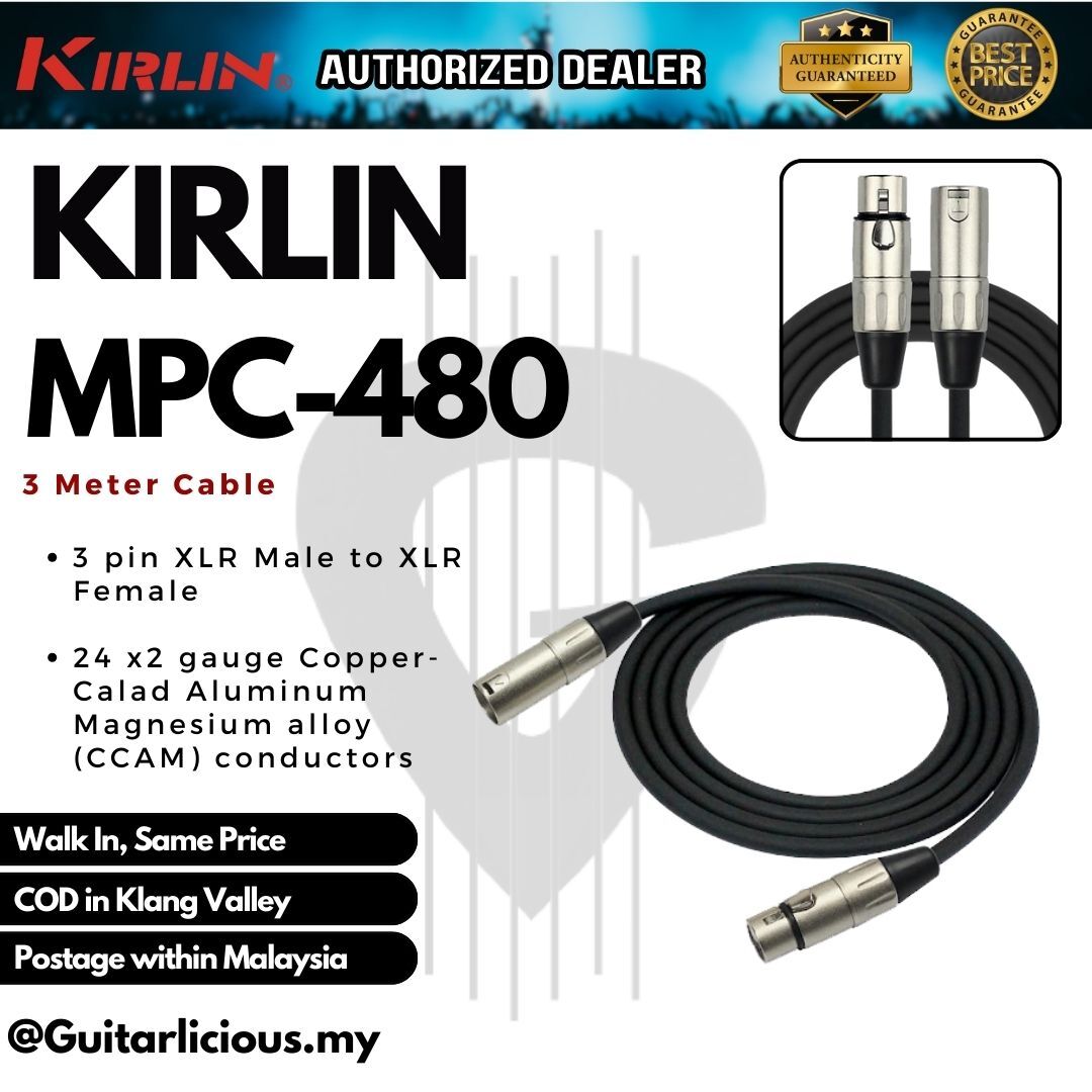 XLR Cable (Microphone Cable) – GUITARLICIOUS.MY