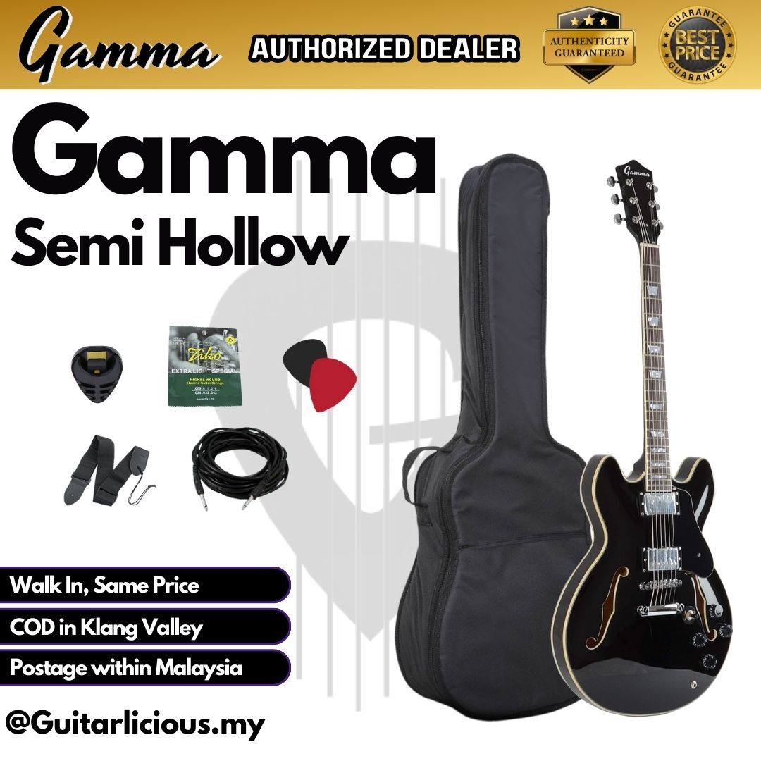 Gamma Semi Hollow _ Black - C (2)