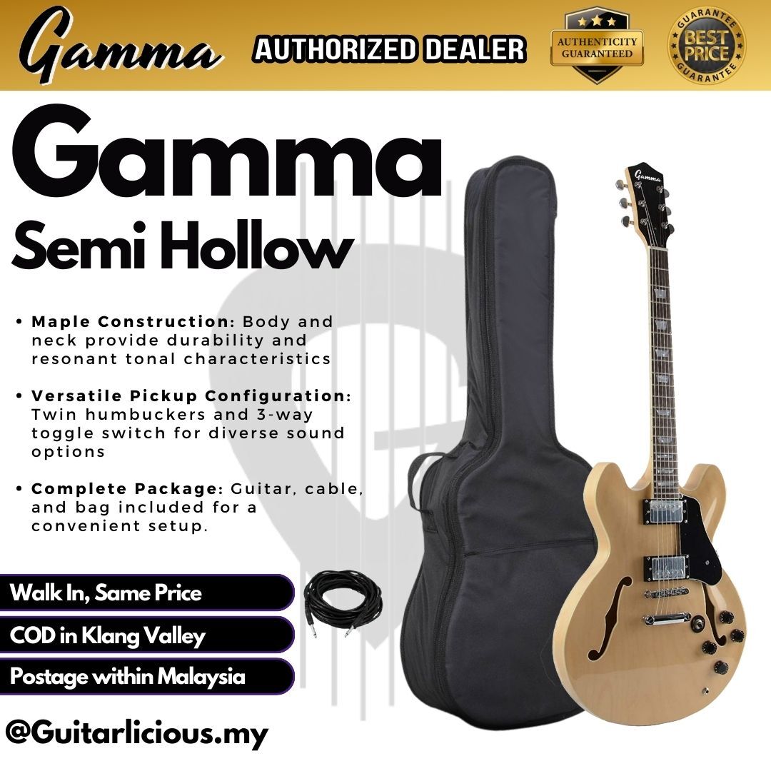 Gamma Semi Hollow _ Natural - A (2)
