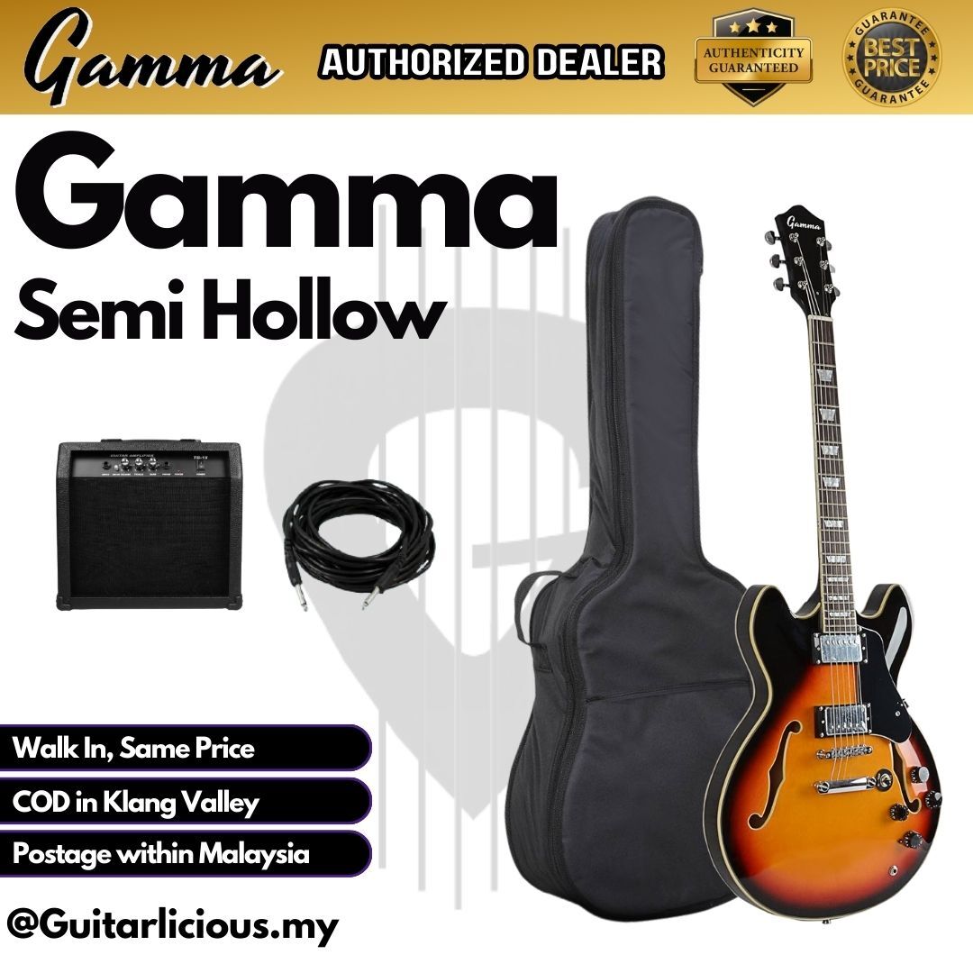 Gamma Semi Hollow _ Sunburst - B (2)