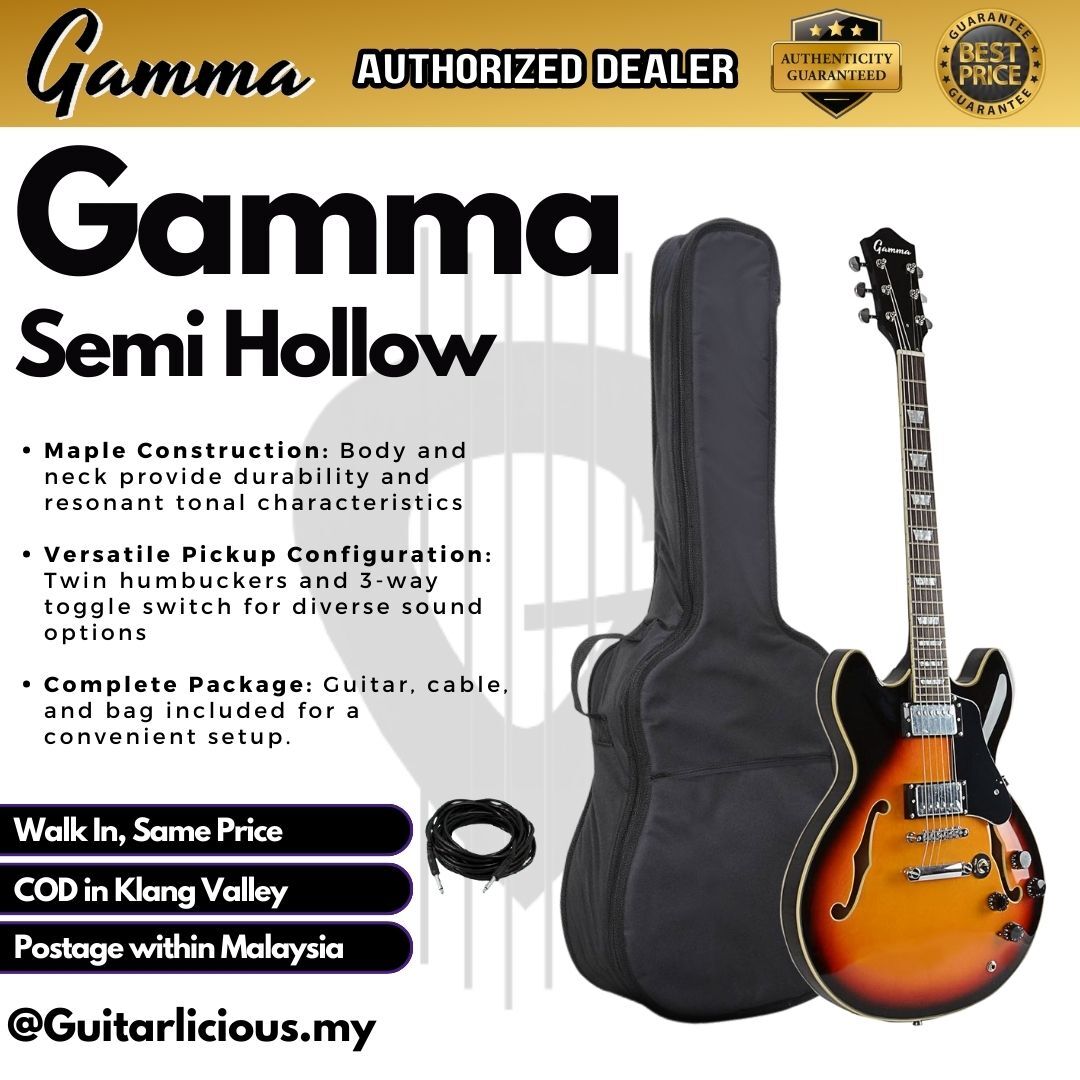 Gamma Semi Hollow _ Sunburst - A (2)