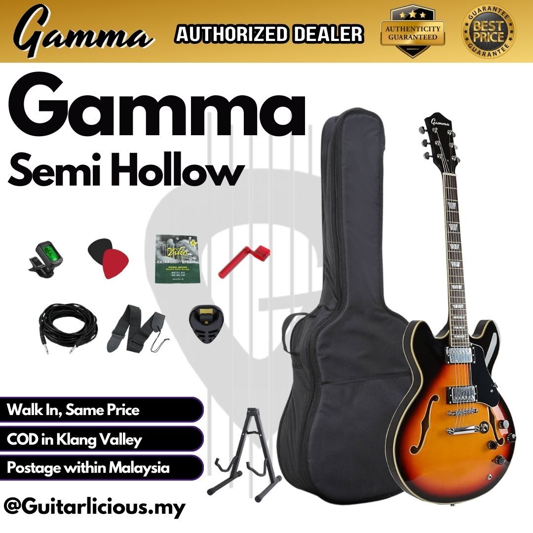 Gamma Semi Hollow _ Sunburst - D (2)