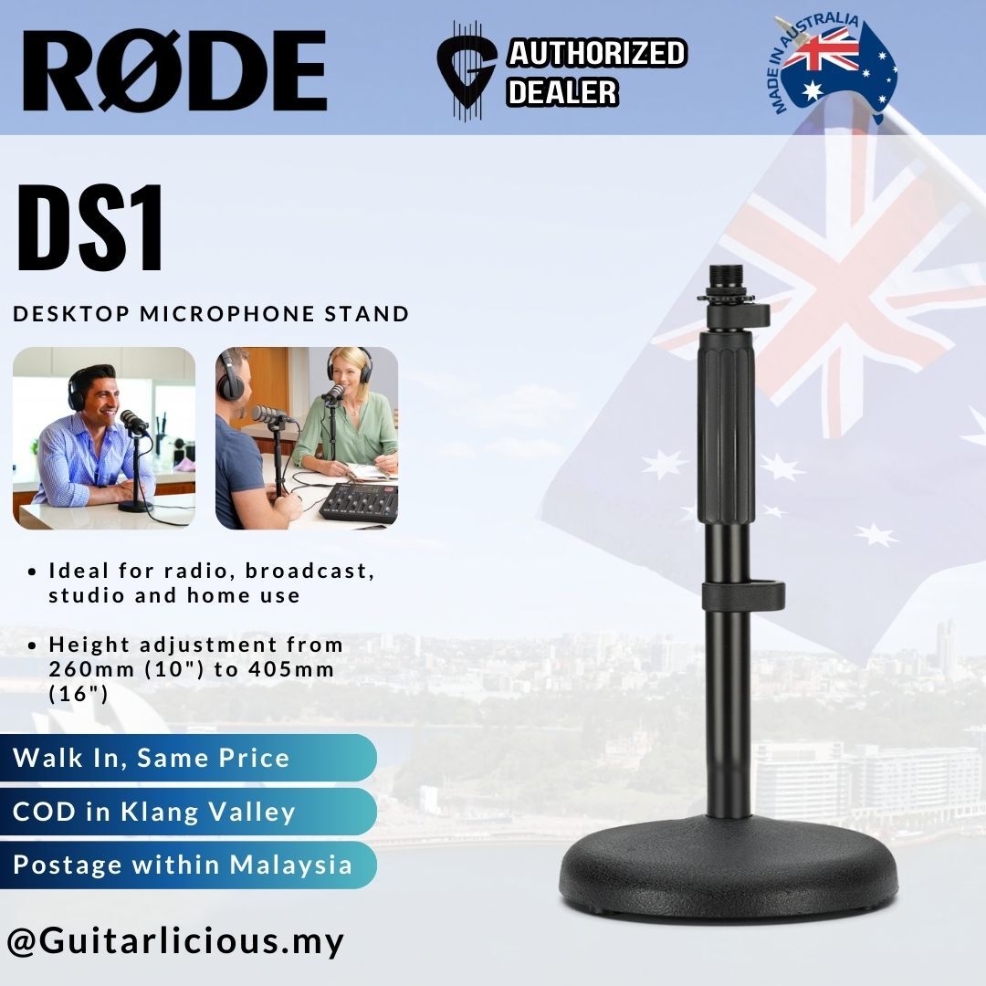 Rode DS1 Microphone Desk Stand Holder ( DS1 / DS 1 ) GUITARLICIOUS.MY