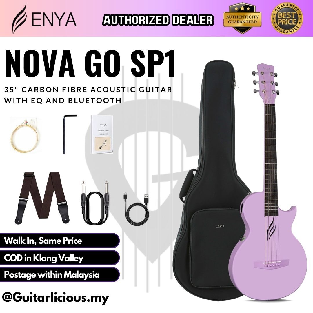 Enya Nova Go SP1 Carbon Fiber AcousticElectric Guitar with EQ Travel Size / NovaGoSP1 / Nova