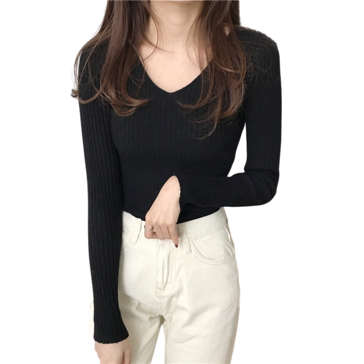 v領素色針織上衣 (1).png