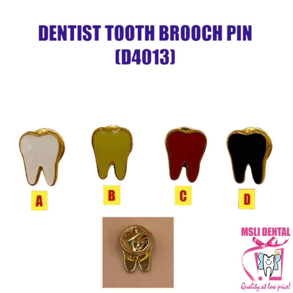 Dentist Tooth Brooch Pin.png