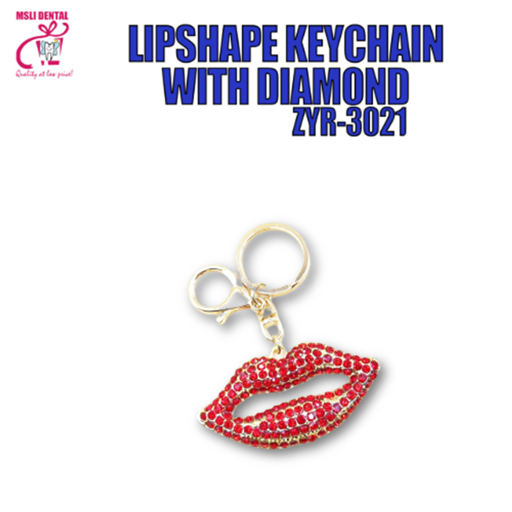 Lipshape Keychain With Diamond.png