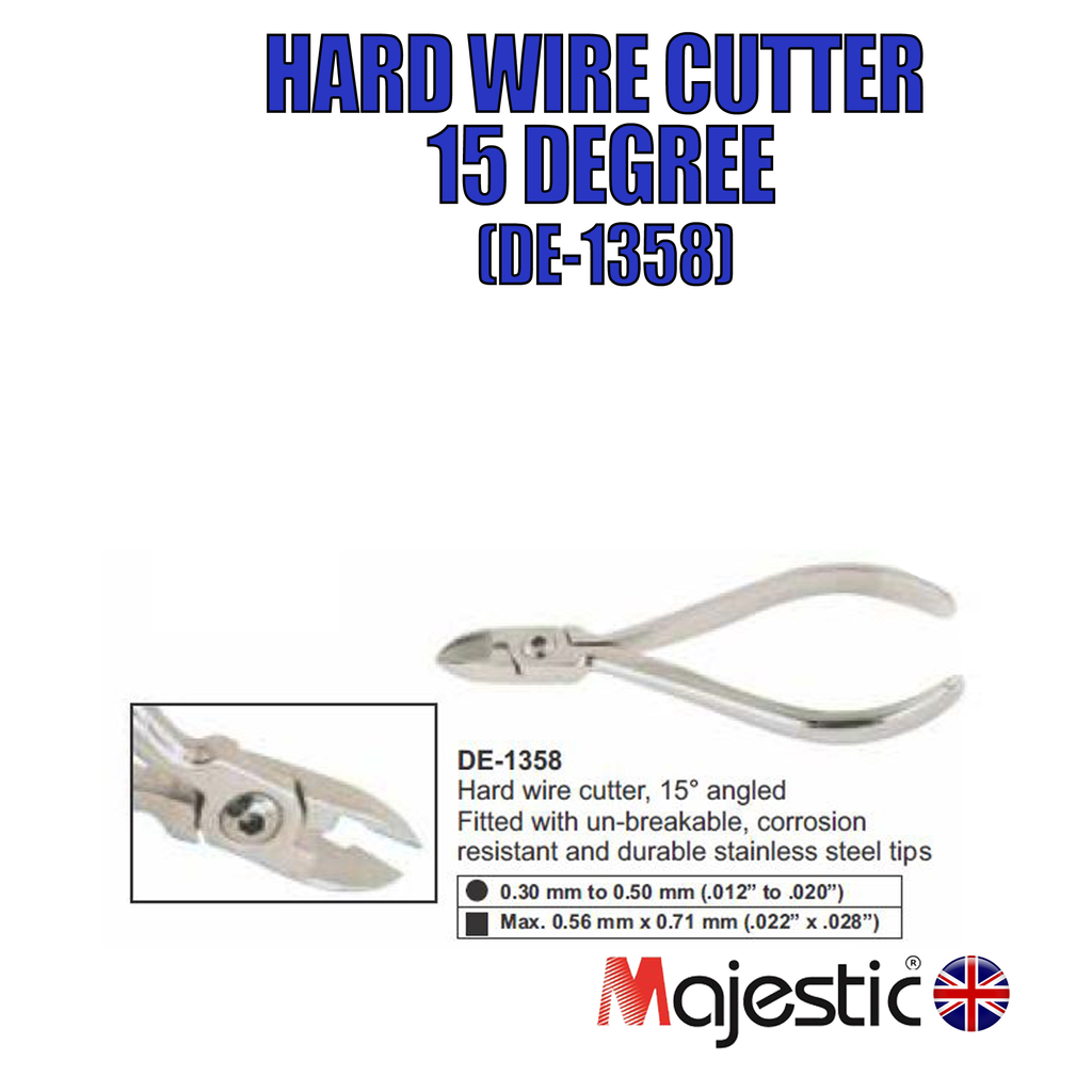 15° Angled Hard Wire Cutter, Orthodontic Cutter