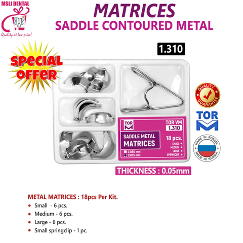 TOR VM - Saddle Contoured Metal Matrices (1.310) 2.0