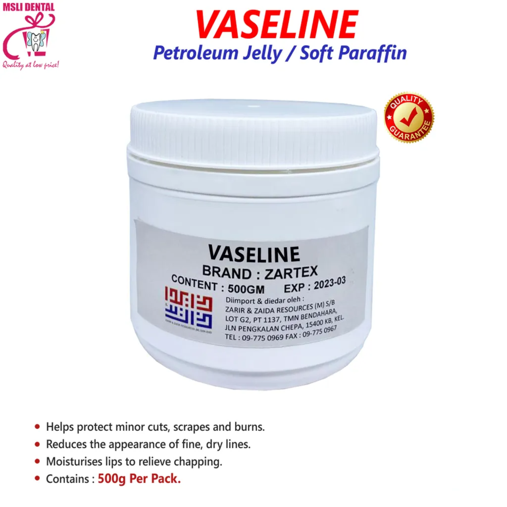 ZARTEX VASELINE Petroleum Jelly / Soft Paraffin (500g) MSLI Dental