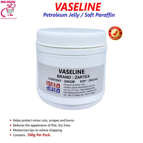 ZARTEX - VASELINE Petroleum Jelly  Soft Paraffin (500g) 2.0