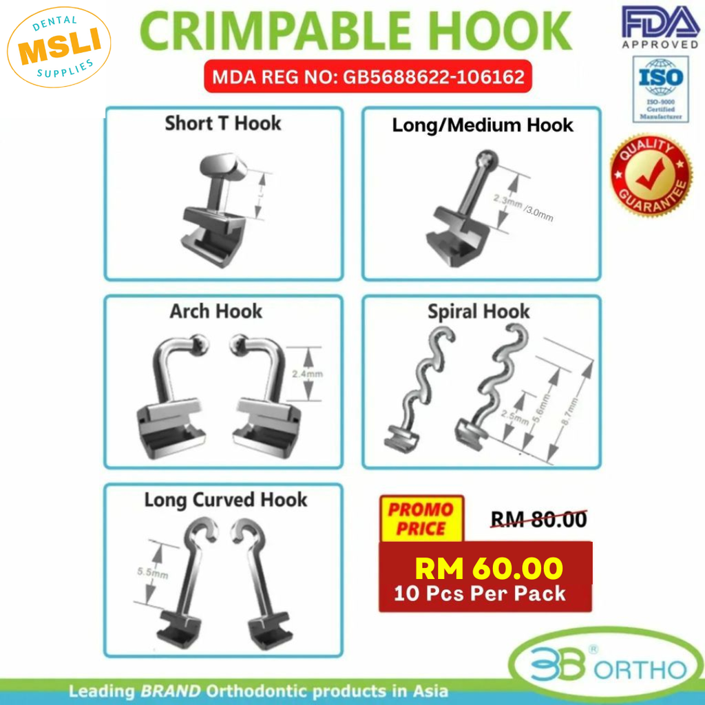 OrthoED - Crimpable Hook 