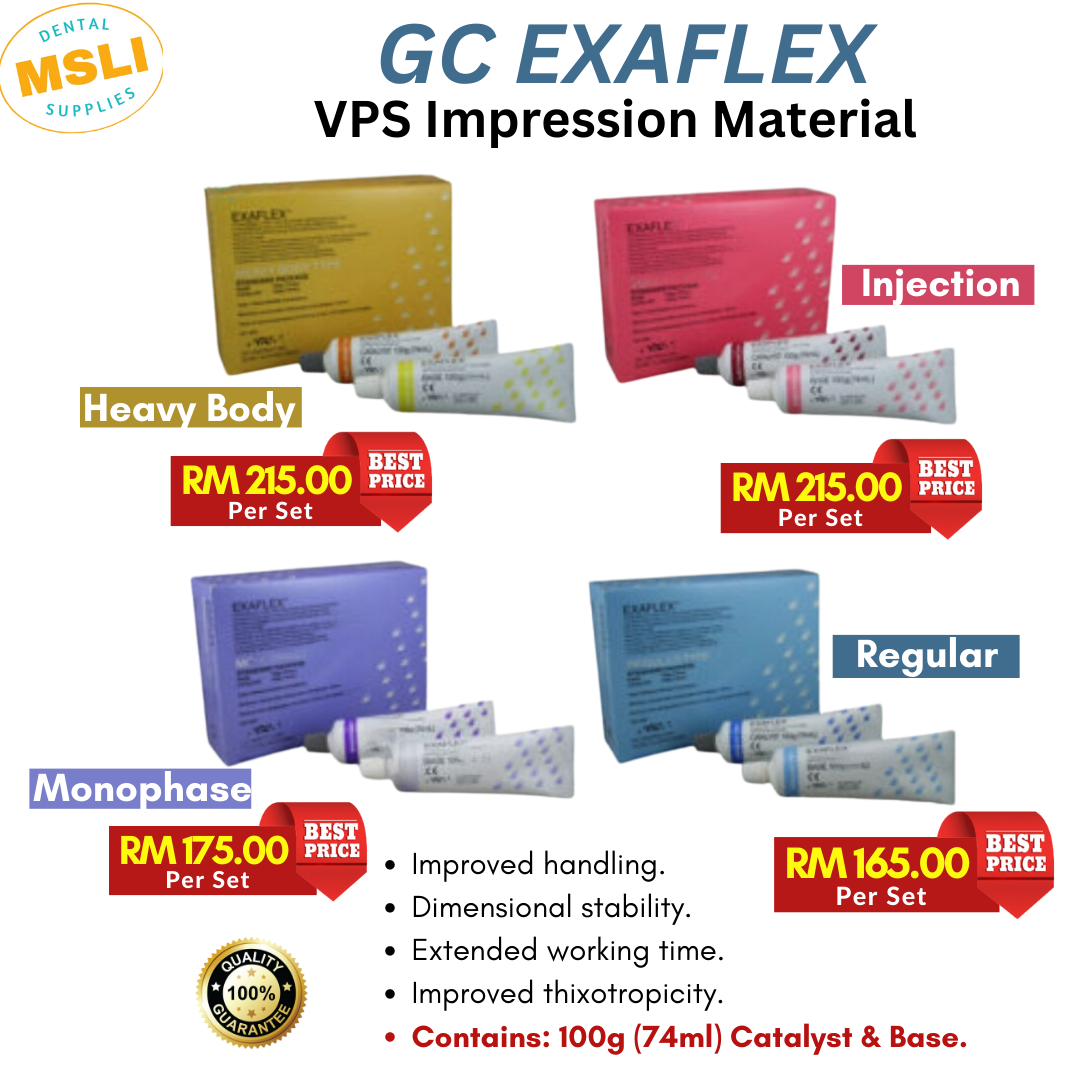 PRE-BOOK (ETA: TBA): GC EXAFLEX - VPS Impression Material – MSLI Dental ...