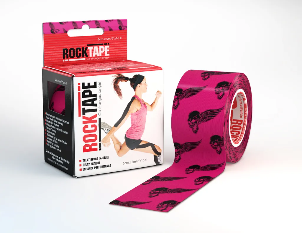 rocktape pink skull