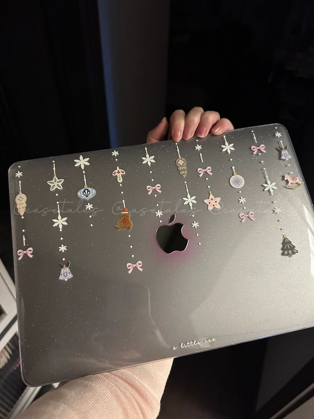 Clear glitter outlet macbook air case