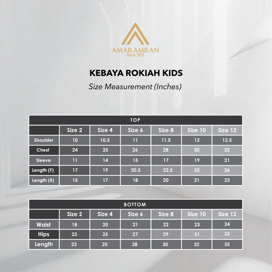 Kebaya Rokiah KIDS