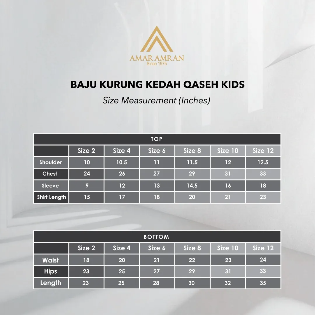 Baju Kurung Kedah Qaseh Kids