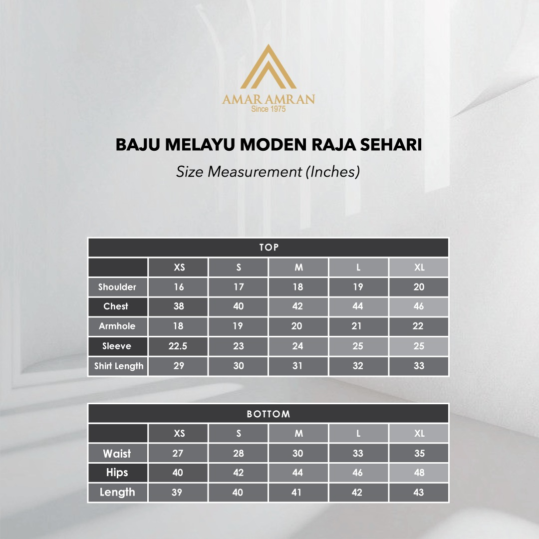 SIZE-CHART-Baju-Melayu-Raja-Sehari