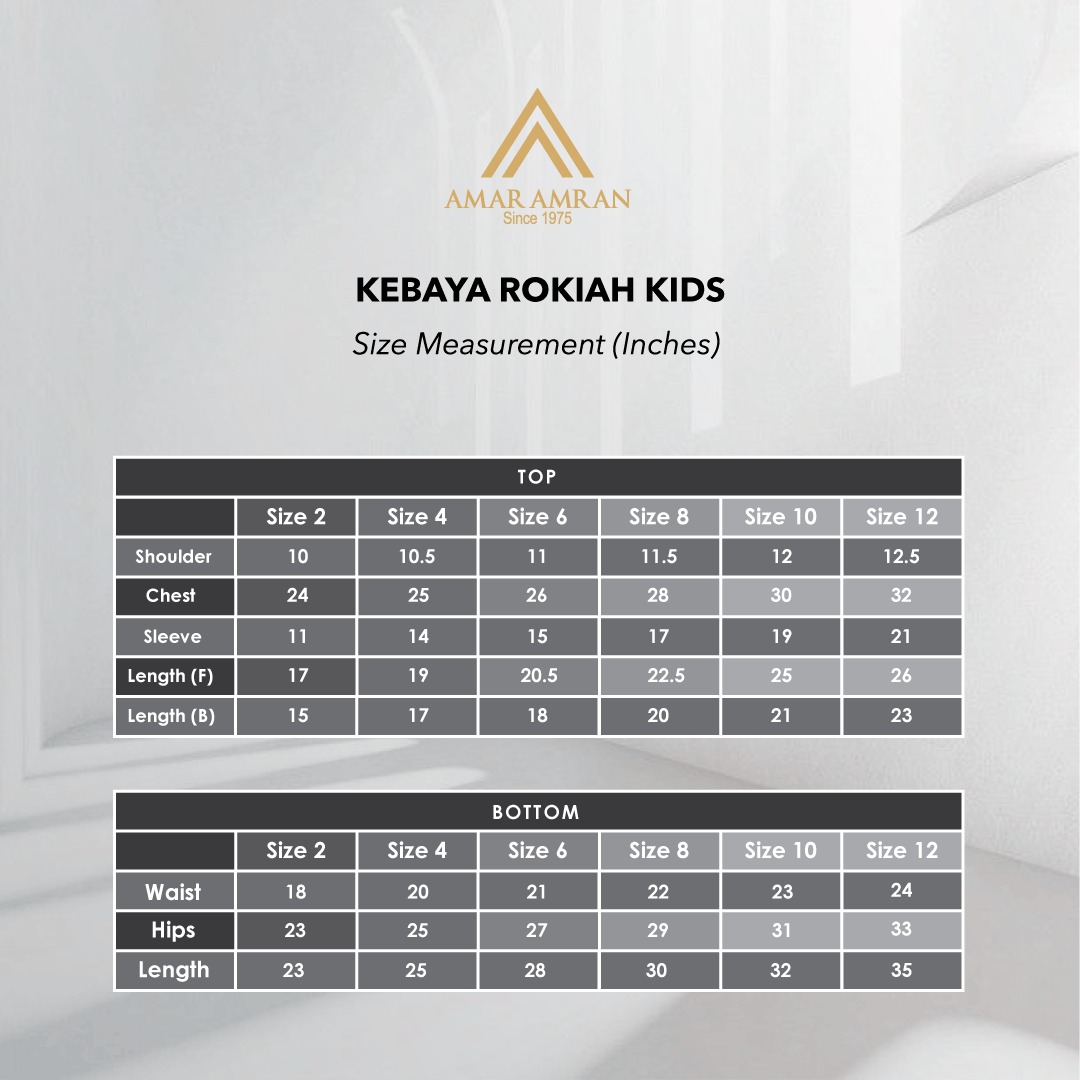 Kebaya Rokiah KIDS