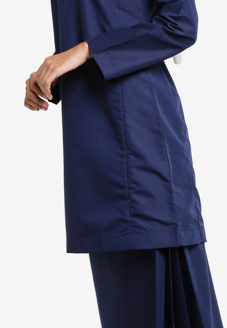  Baju  Kurung  Qasidah Navy  Blue  AA4069BK AMAR AMRAN 