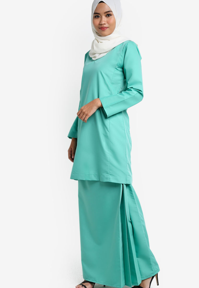  Baju  Kurung  Qasidah Mint  Green  AA4076BK AMAR AMRAN 