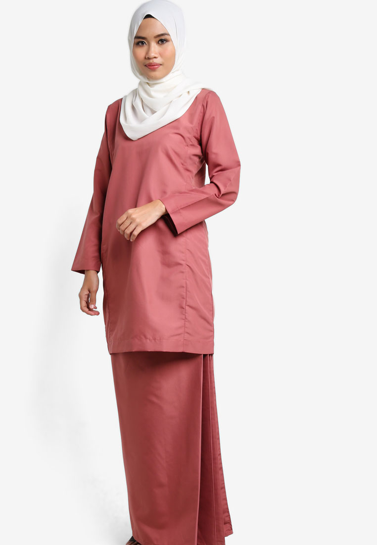  Baju  Kurung  Qasidah Dusty  Pink  AA4080BK AMAR AMRAN 