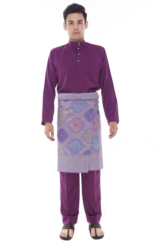 Baju  Melayu  Classic Dark  Purple  AA1013BM AMAR AMRAN 