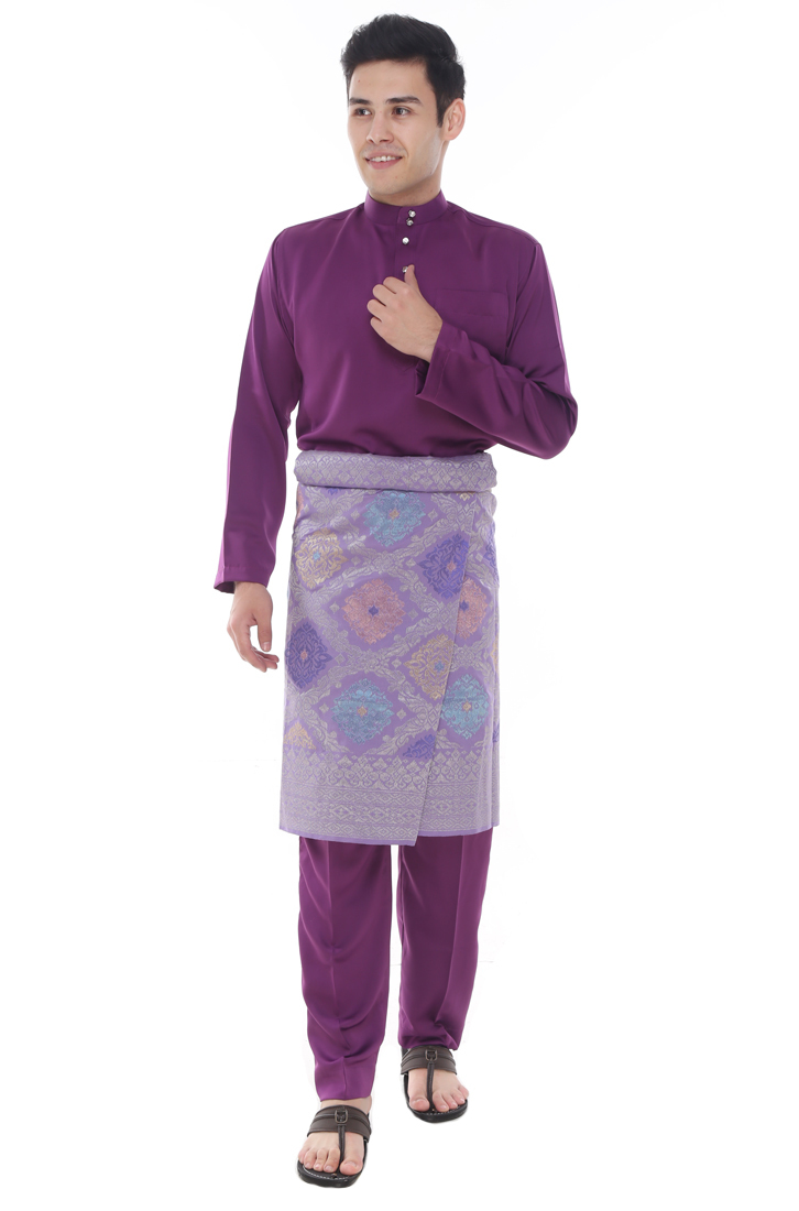  Baju  Melayu Purple  Lilac Baju  Kurung Songket Luella 