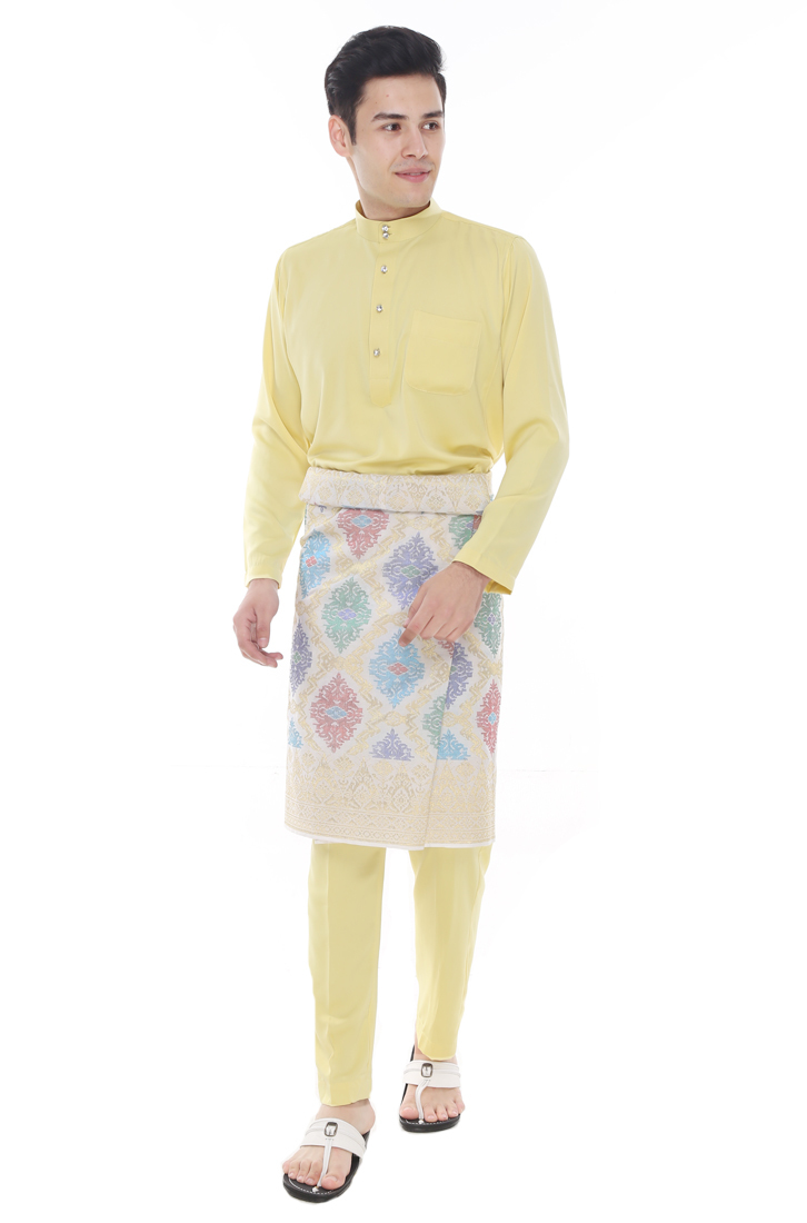  Baju  Melayu  Classic Baby  Yellow  AA1050BM AMAR AMRAN 