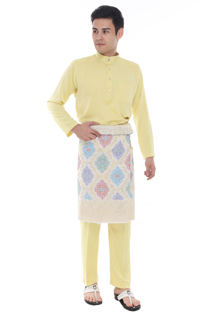  Baju  Melayu  Classic Baby  Yellow  AA1050BM AMAR AMRAN 