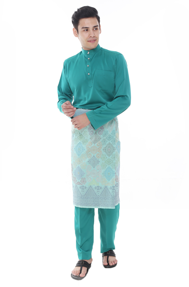  Baju  Melayu  Classic Green  Turqoise AA1012BM AMAR 