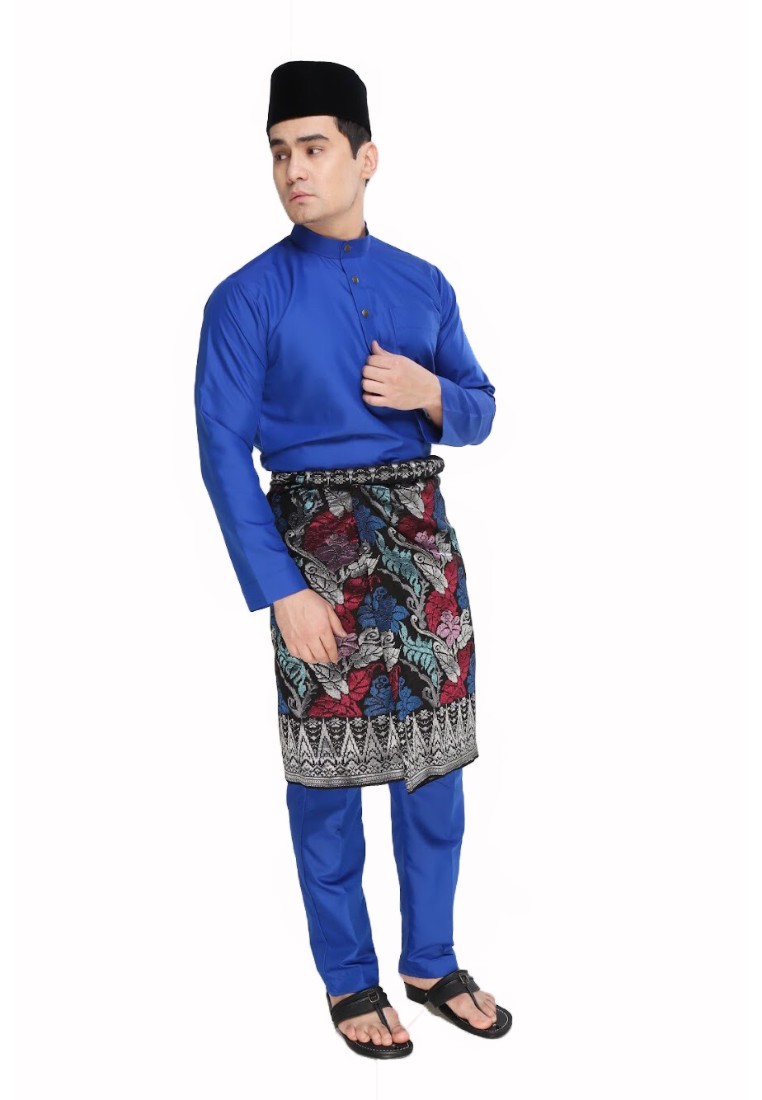  Baju Melayu Moden Cekak Musang Royal Blue AA1030BM 