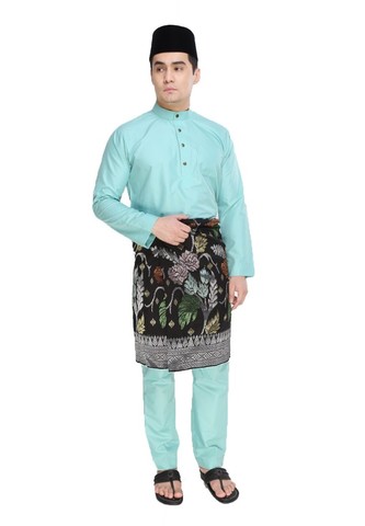  Baju  Melayu  Moden Cekak Musang Mint  Green AA1036BM 