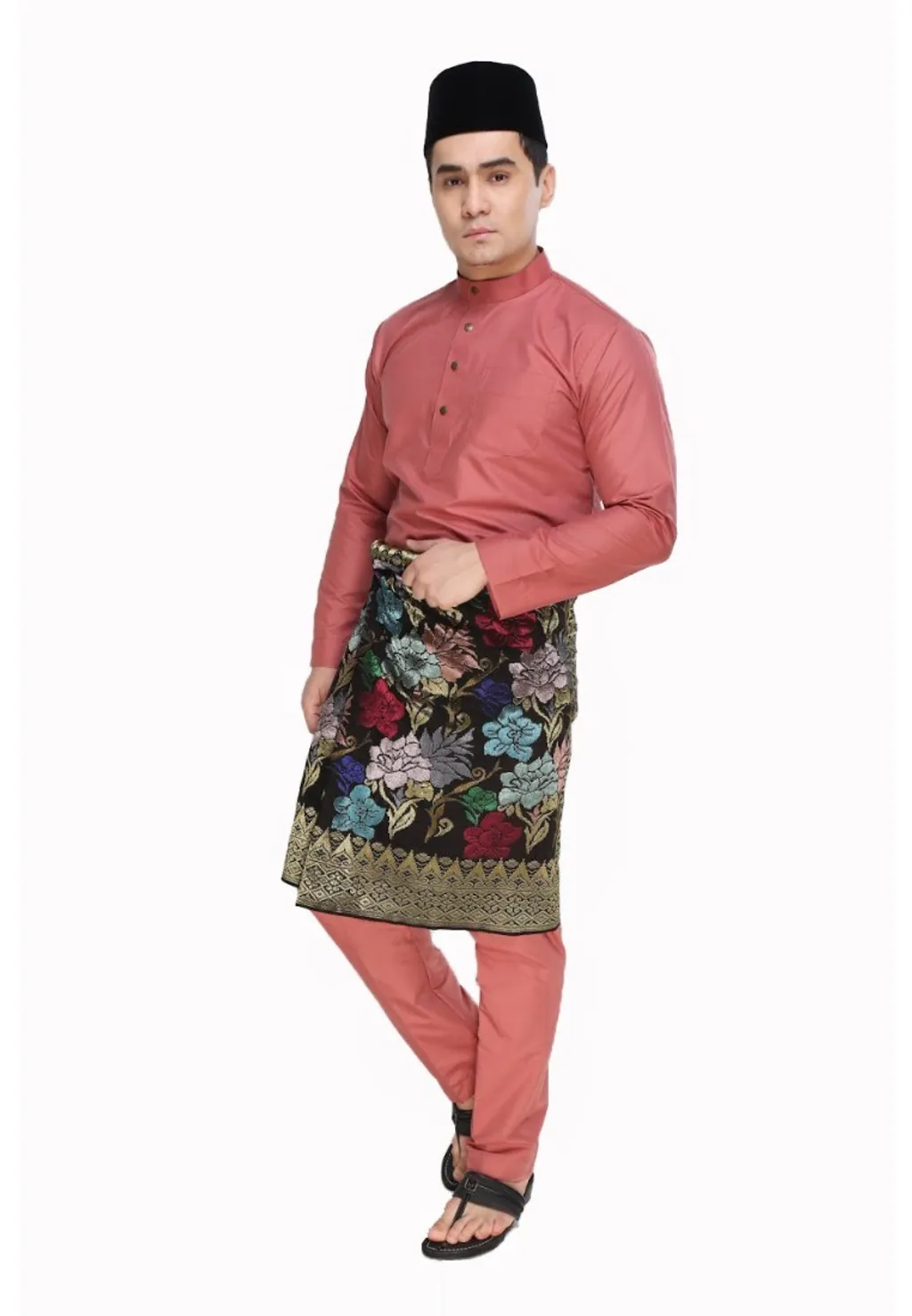 Baju Melayu Moden Cekak Musang Dusty Pink Aa1041bm Amar Amran Boutique