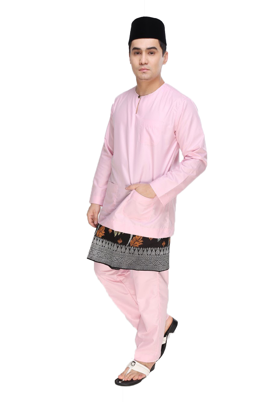  Baju  Melayu Moden Teluk Belanga Baby  Pink  AA1070BM 