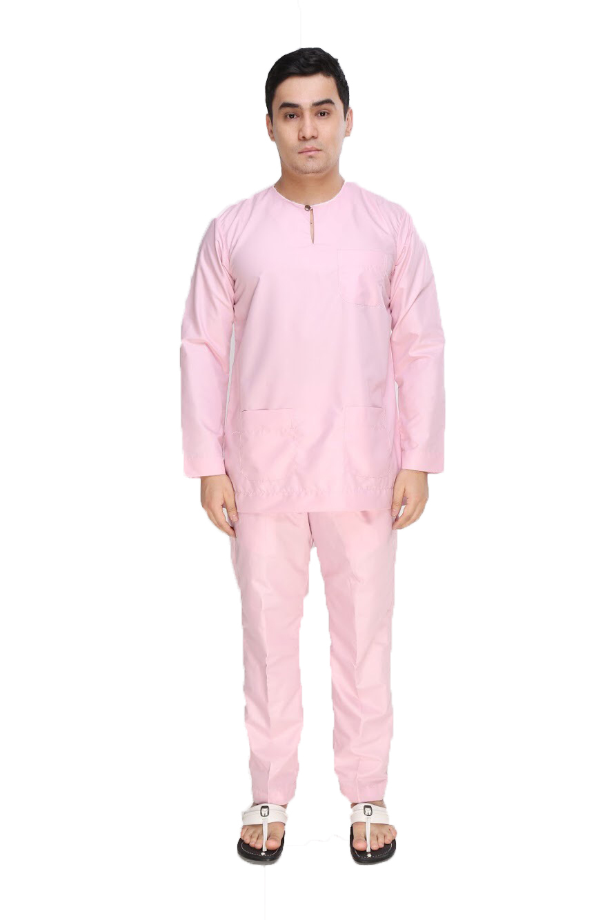  Baju  Melayu Moden Teluk Belanga Baby  Pink  AA1070BM 