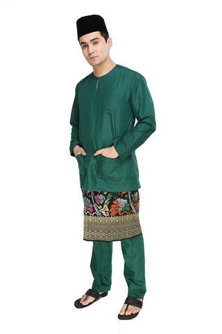 Baju  Melayu  Moden Teluk  Belanga  Emerald Green AA1058BM 