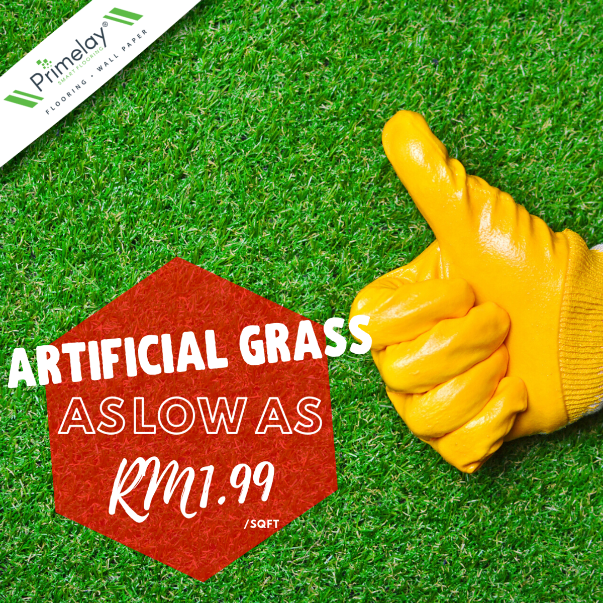HURRY UP! ARTIFICIAL GRASS PROMOTION: AS LOW AS @RM1.99/sqft