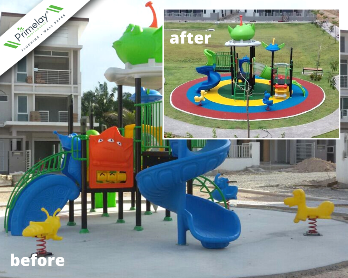 EPDM Rubber Flooring at Triang Pahang