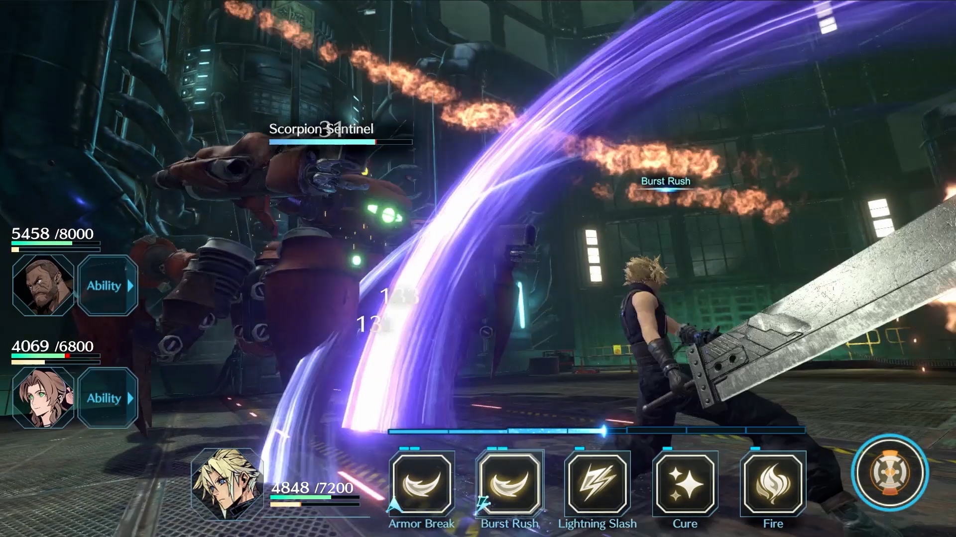 FF7永恆危機 各角色合照畫面