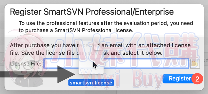 小妹代購YuyiBuy 正版軟體 開通教學圖 SmartSVN - 跨平台SVN 用戶端