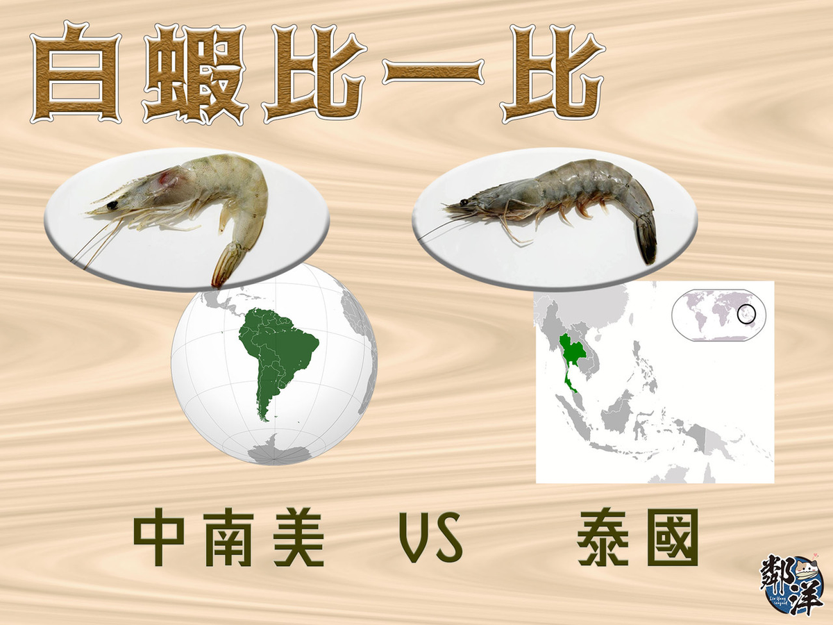 海鮮兩三事-白蝦比一比.南美VS泰國