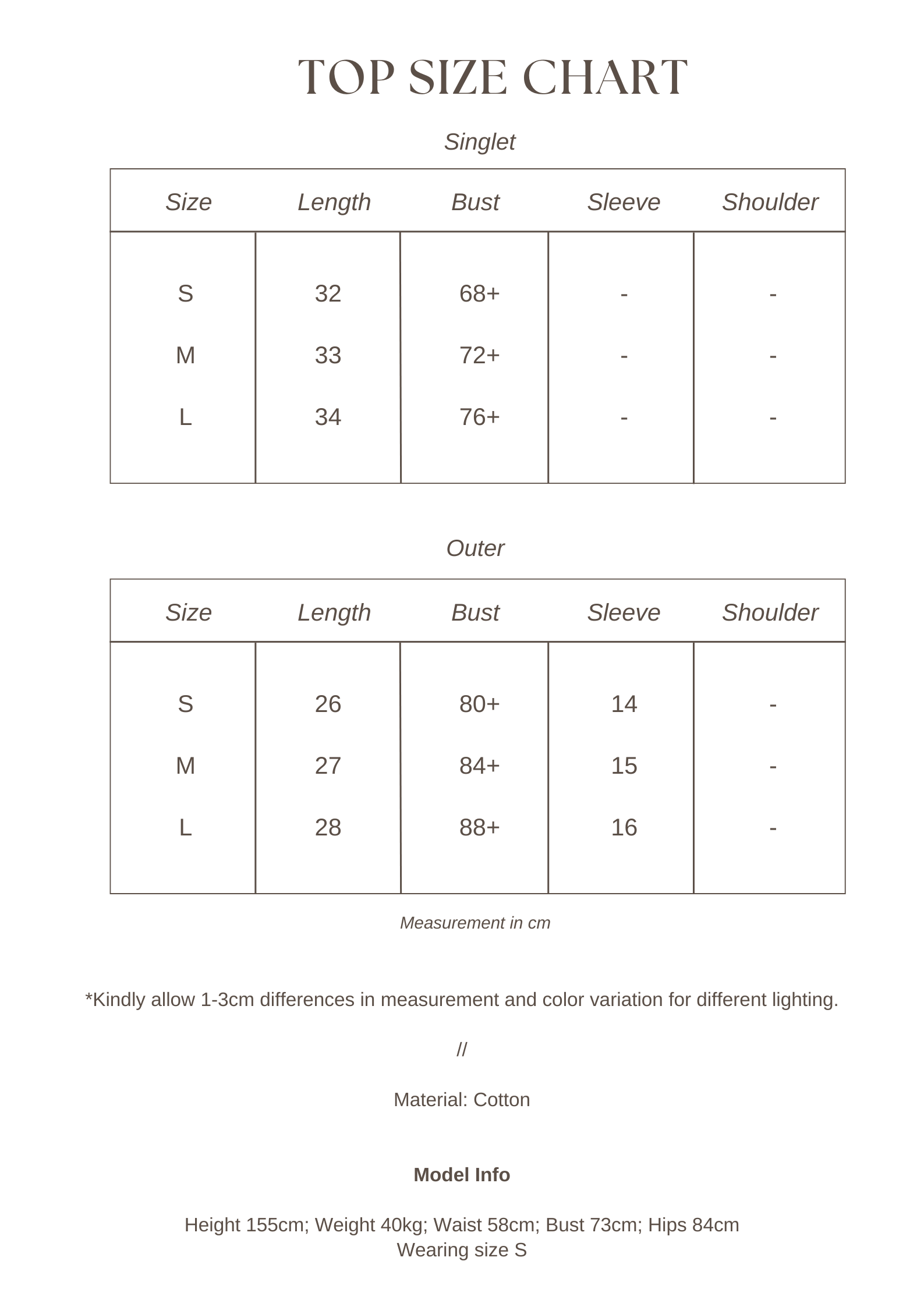 A 2 pcs top