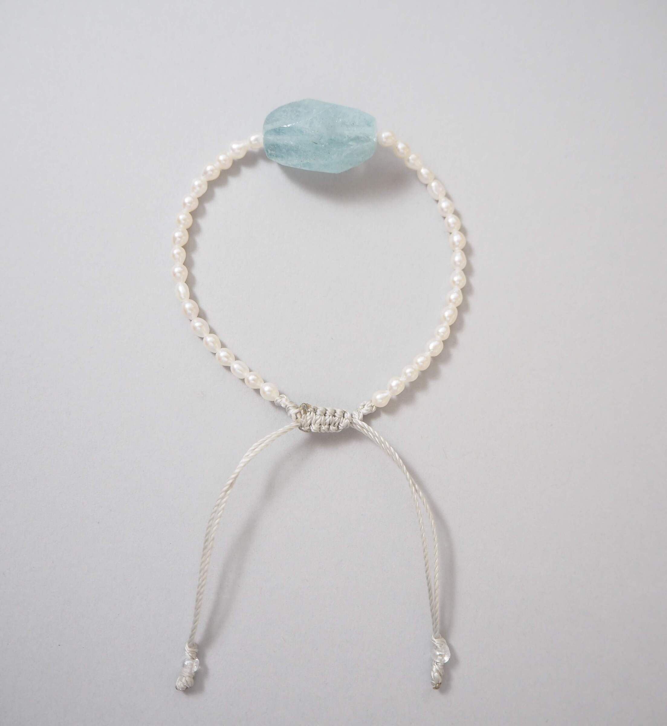 sirena海藍寶珍珠手鍊, 近拍特寫圖