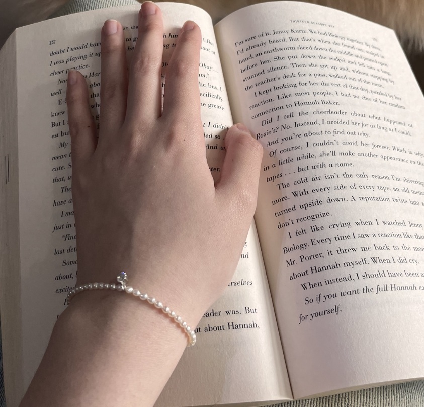 ete米粒珍珠鋯石手鍊, 配戴展示圖