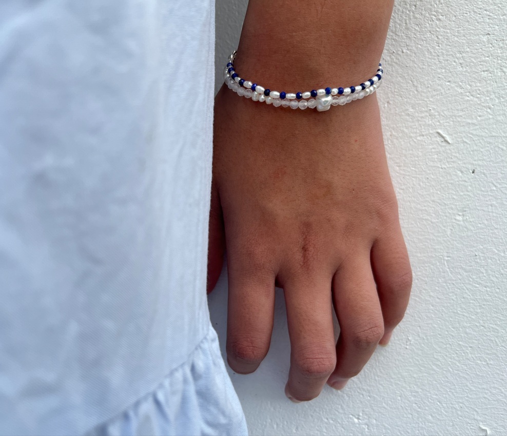 viviane青金石珍珠手鍊, 配戴展示圖